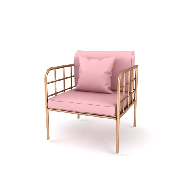 Nordic Net Red Card Seat Single Gold Wrought